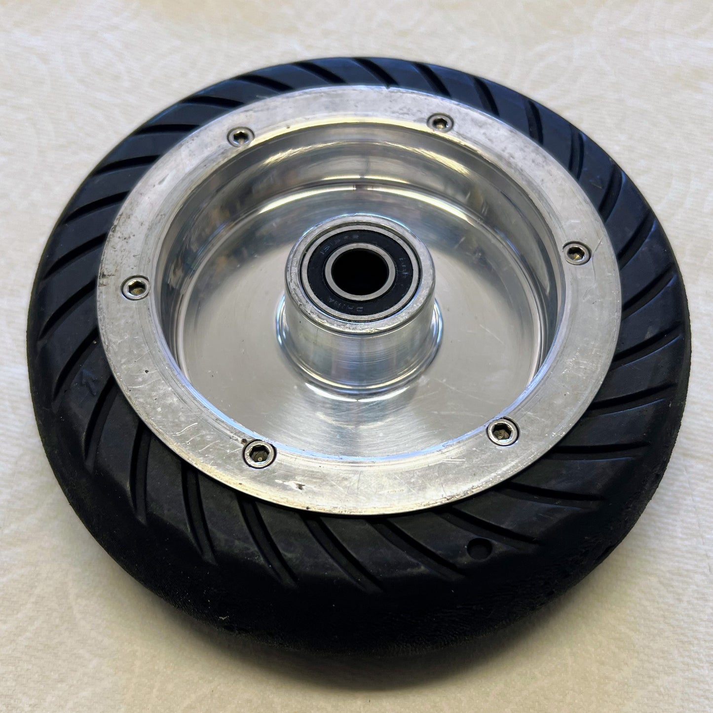 Used Solid Beadlock GoPed Wheel and Tire