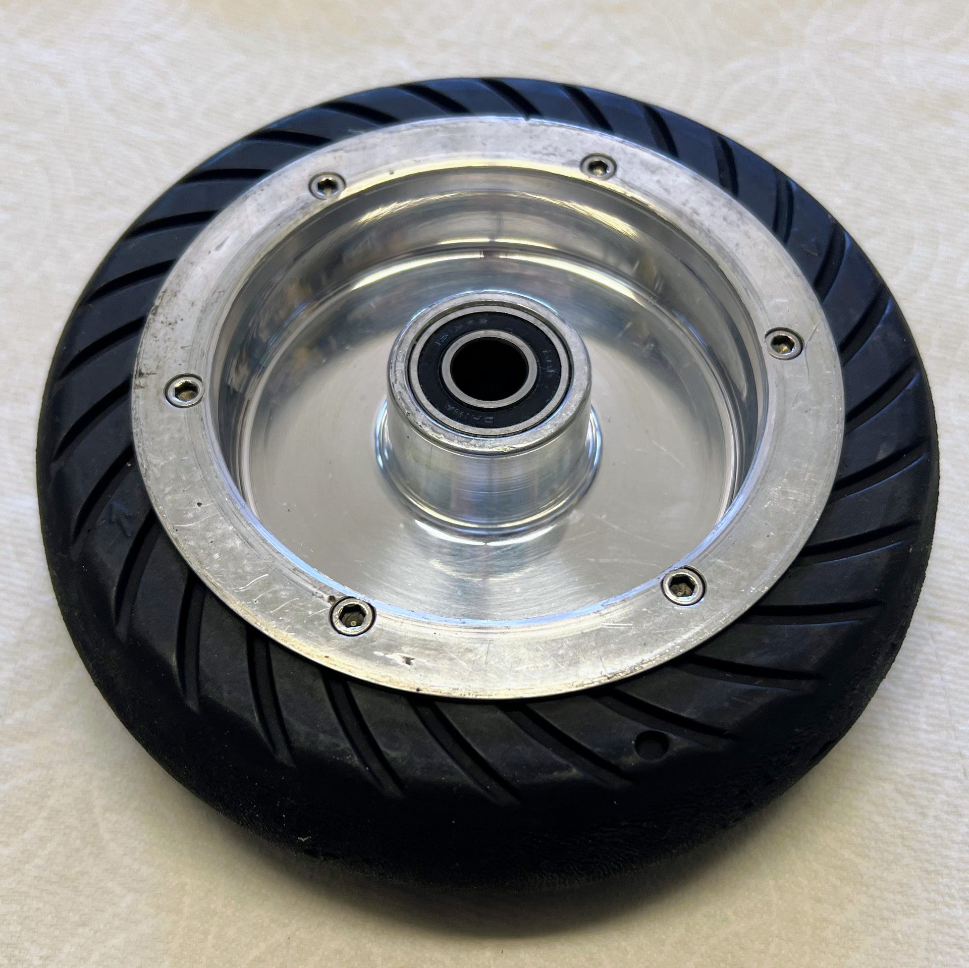 Used Solid Beadlock GoPed Wheel and Tire