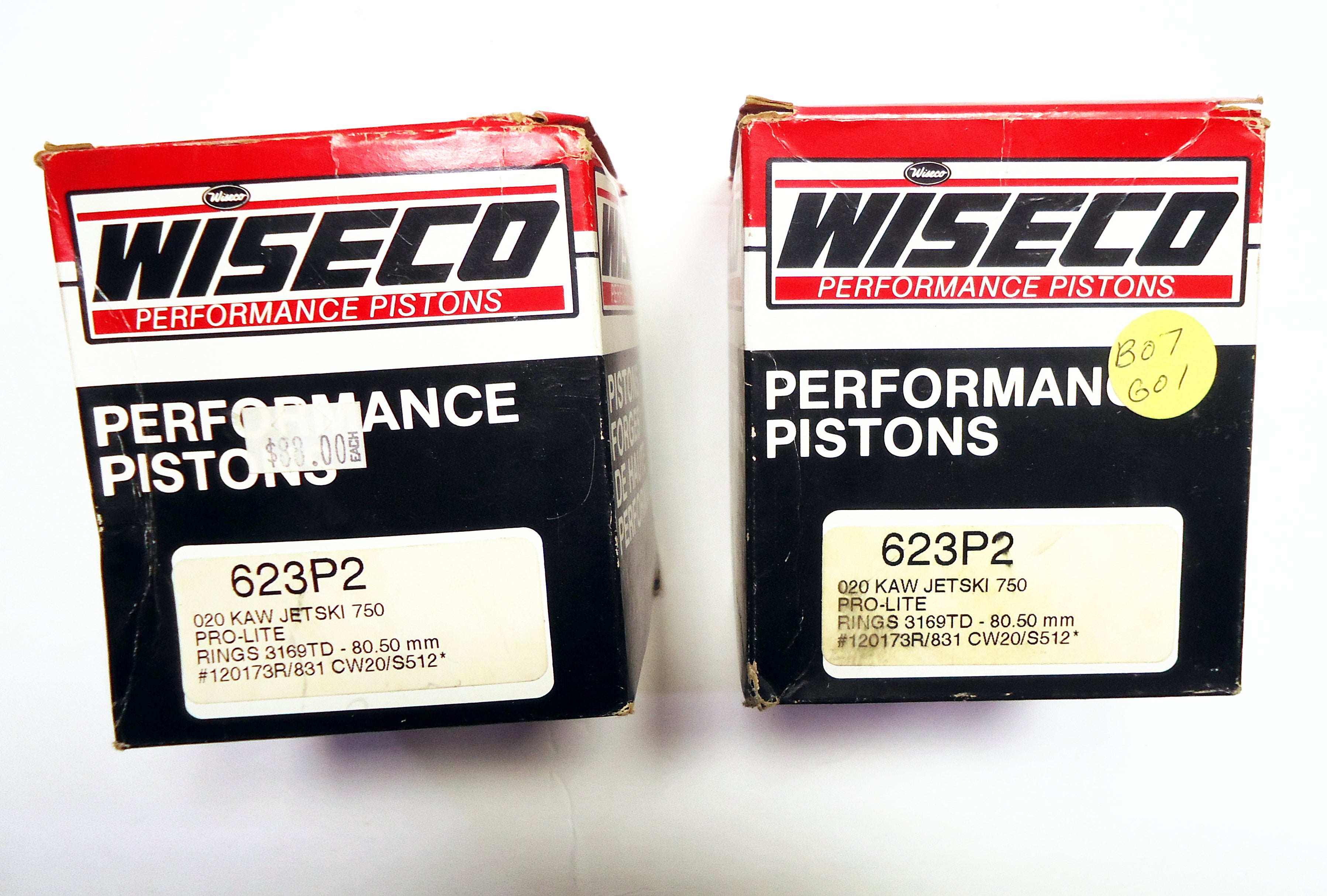 Wiseco Pistons for Jet ski 750